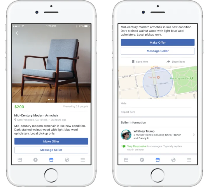 Marketplace: Facebook’un Letgo benzeri seri ilan servisi yayına başladı yazısı kapak görseli
