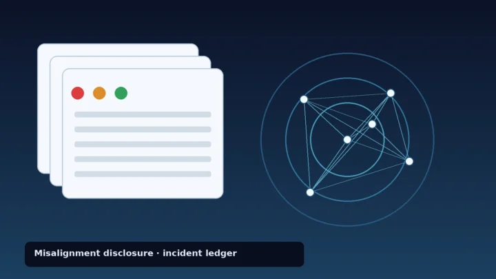 Abstract incident ledger and agent network for AI misalignment disclosure